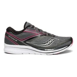 Saucony® (Women's 6.5 B) Kinvara™ 9 Running Shoes in Grey/Black/Pink